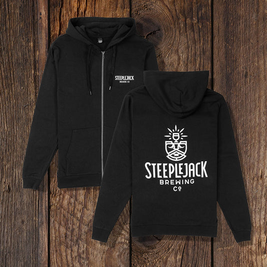 Black Zipper Hoodie